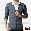 Nouveau chandail simple de cardigan d&#39;hommes de laine de mode de style